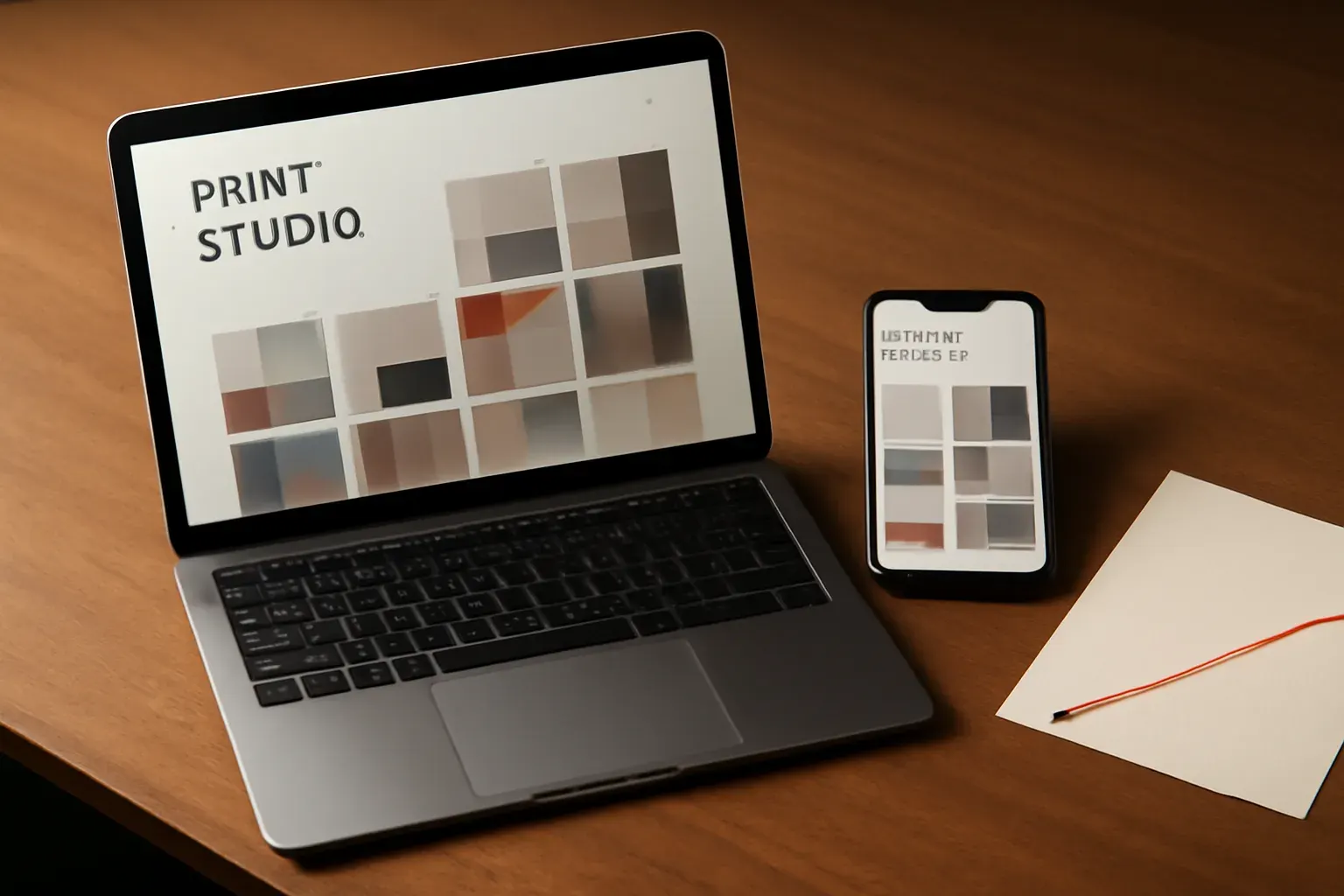 Signal & Stock concept site shown across desktop and mobile, warm-graded.